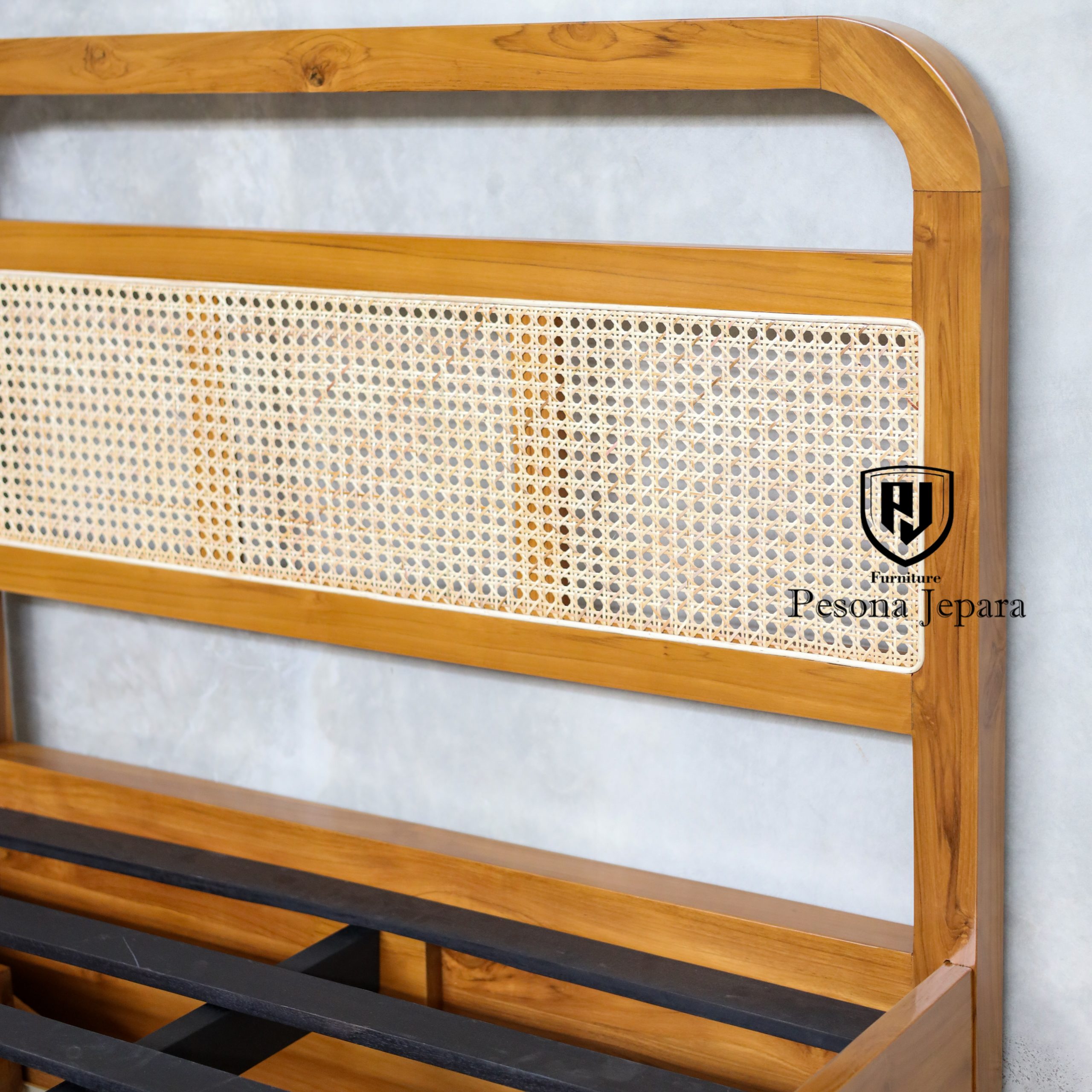 Dipan Retro Kombinasi Rotan - Gambar 5