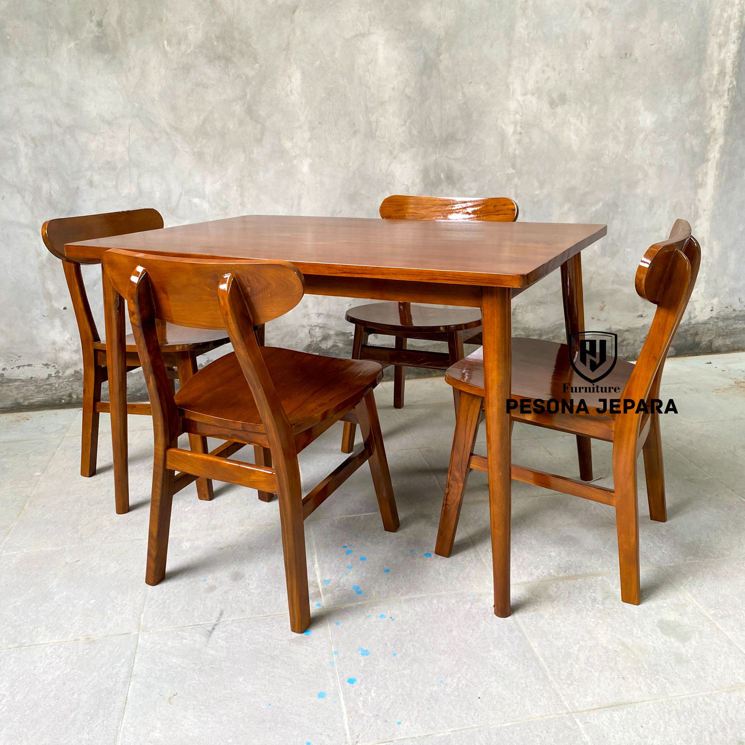 Set Kursi Makan Ropan - Gambar 2