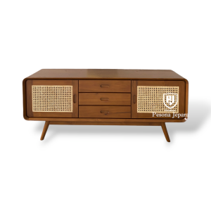 Bufet Tv Kombinasi Rotan