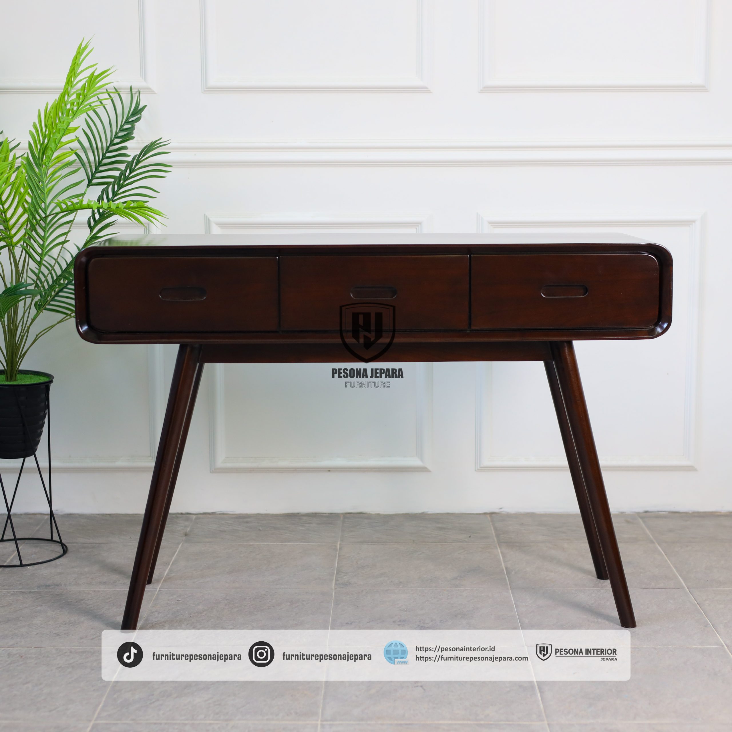 Meja Konsul 3 Laci - Gambar 3
