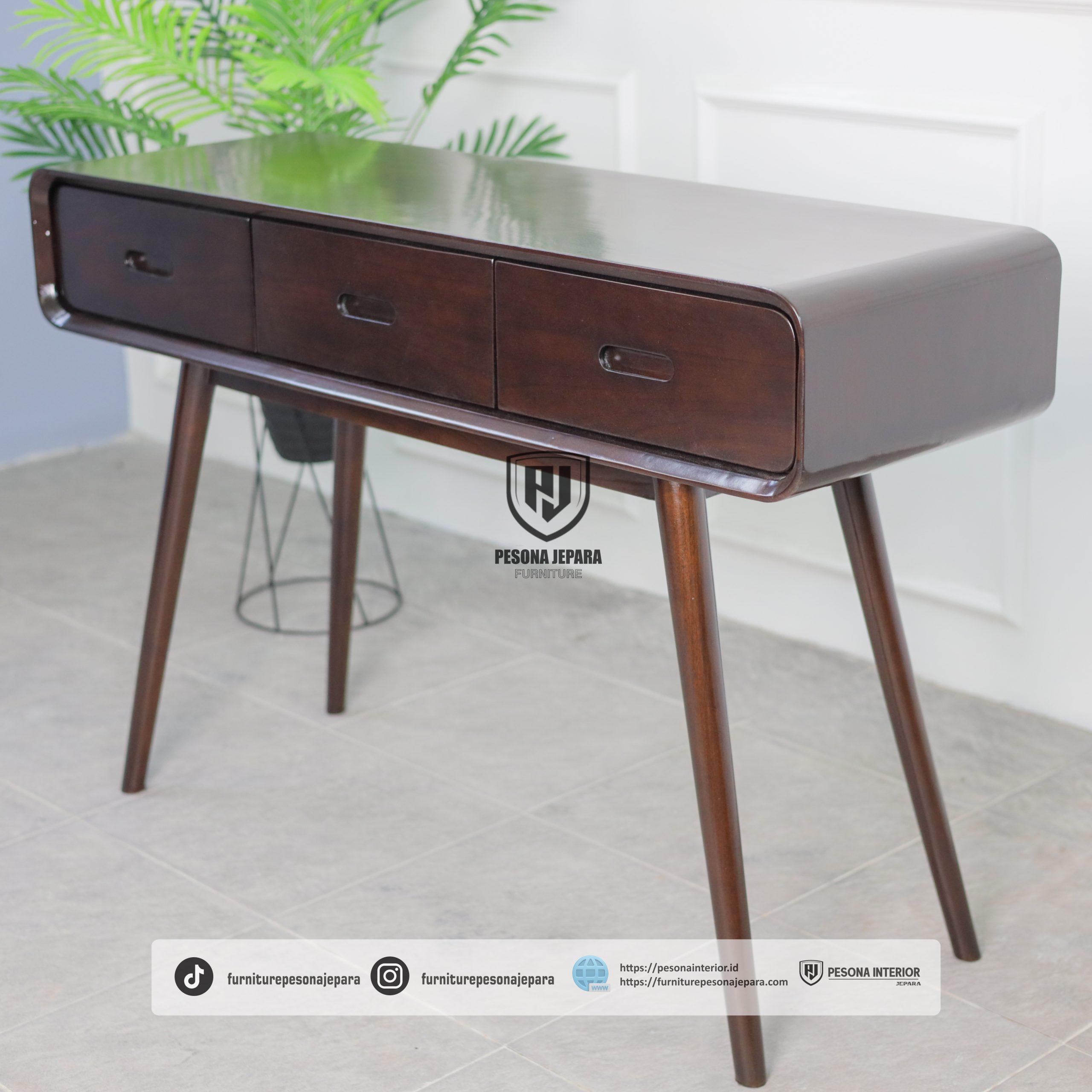 Meja Konsul 3 Laci - Gambar 2