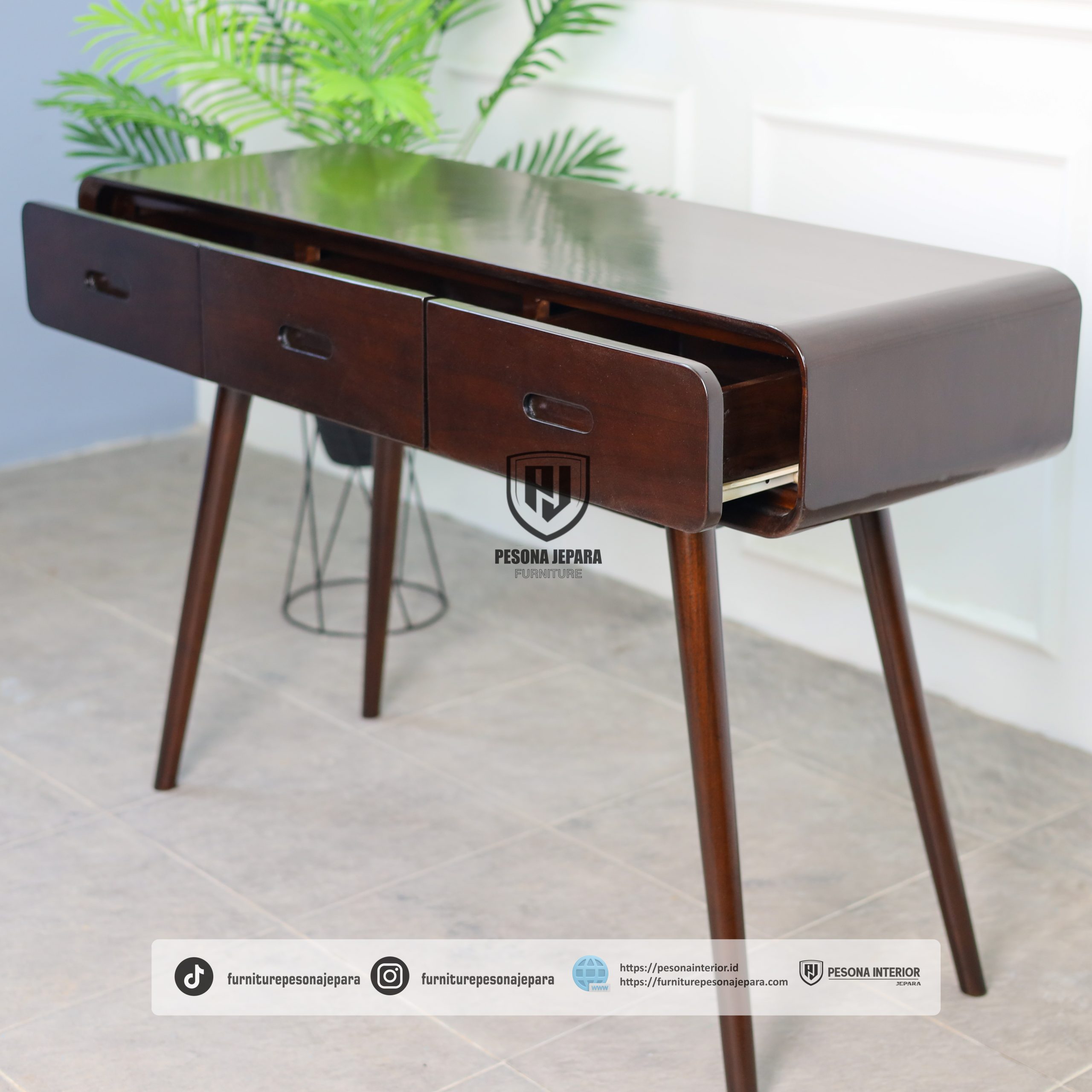 Meja Konsul 3 Laci - Gambar 4