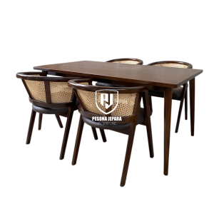 Set Meja Makan Betawi Rotan