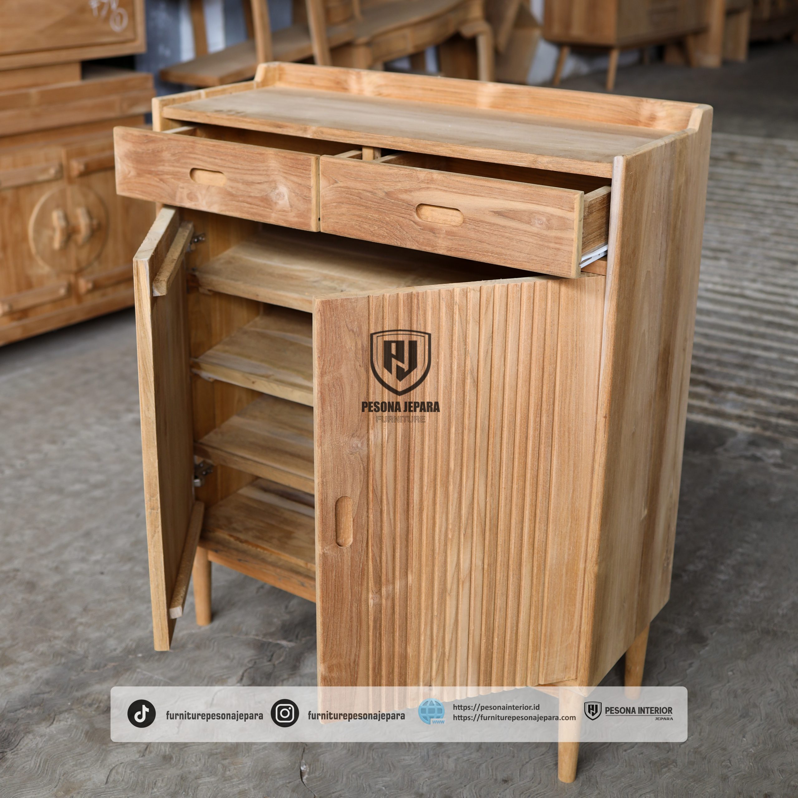 Almari Sepatu Minimalis Kotak - Gambar 3