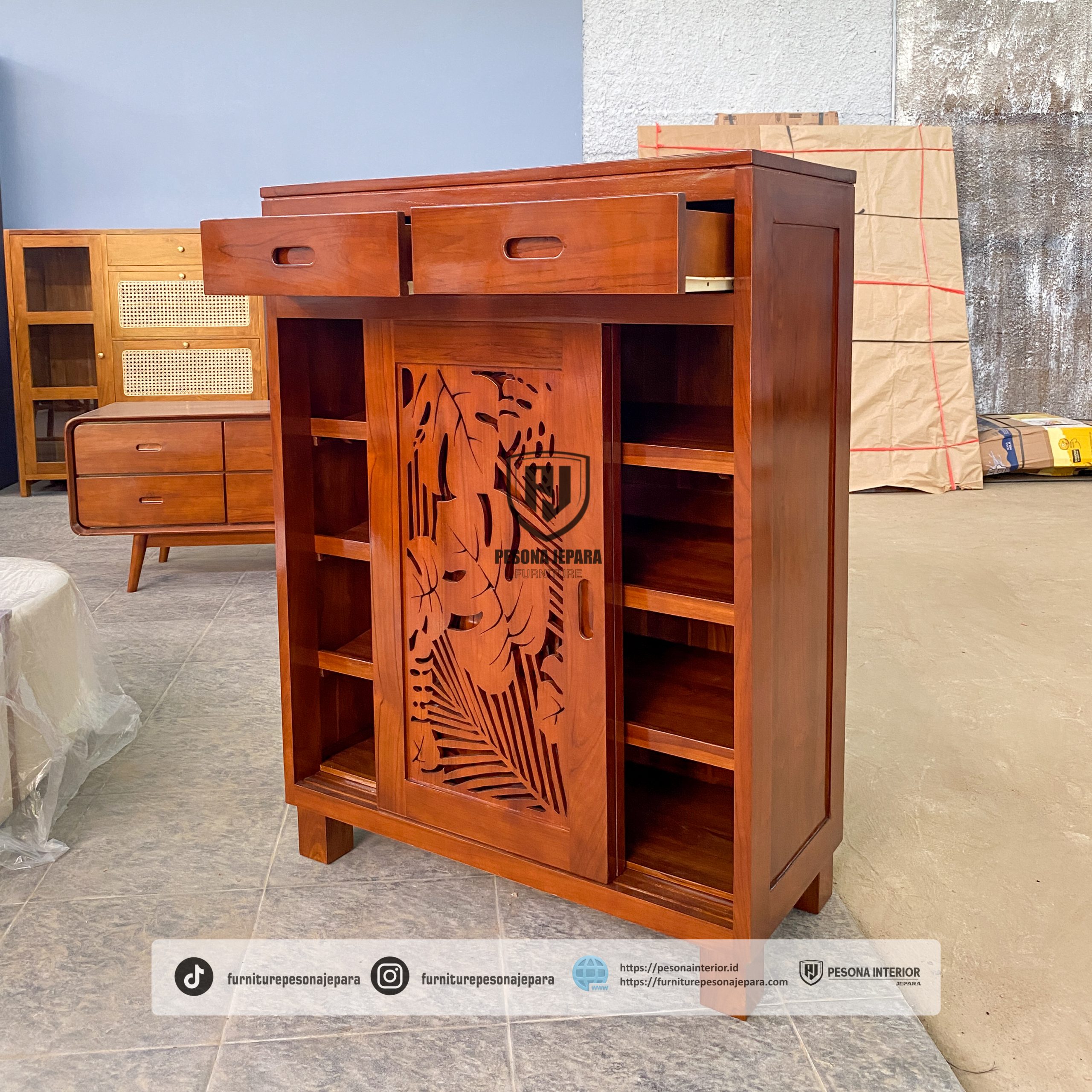 Almari Sepatu Sliding - Gambar 5