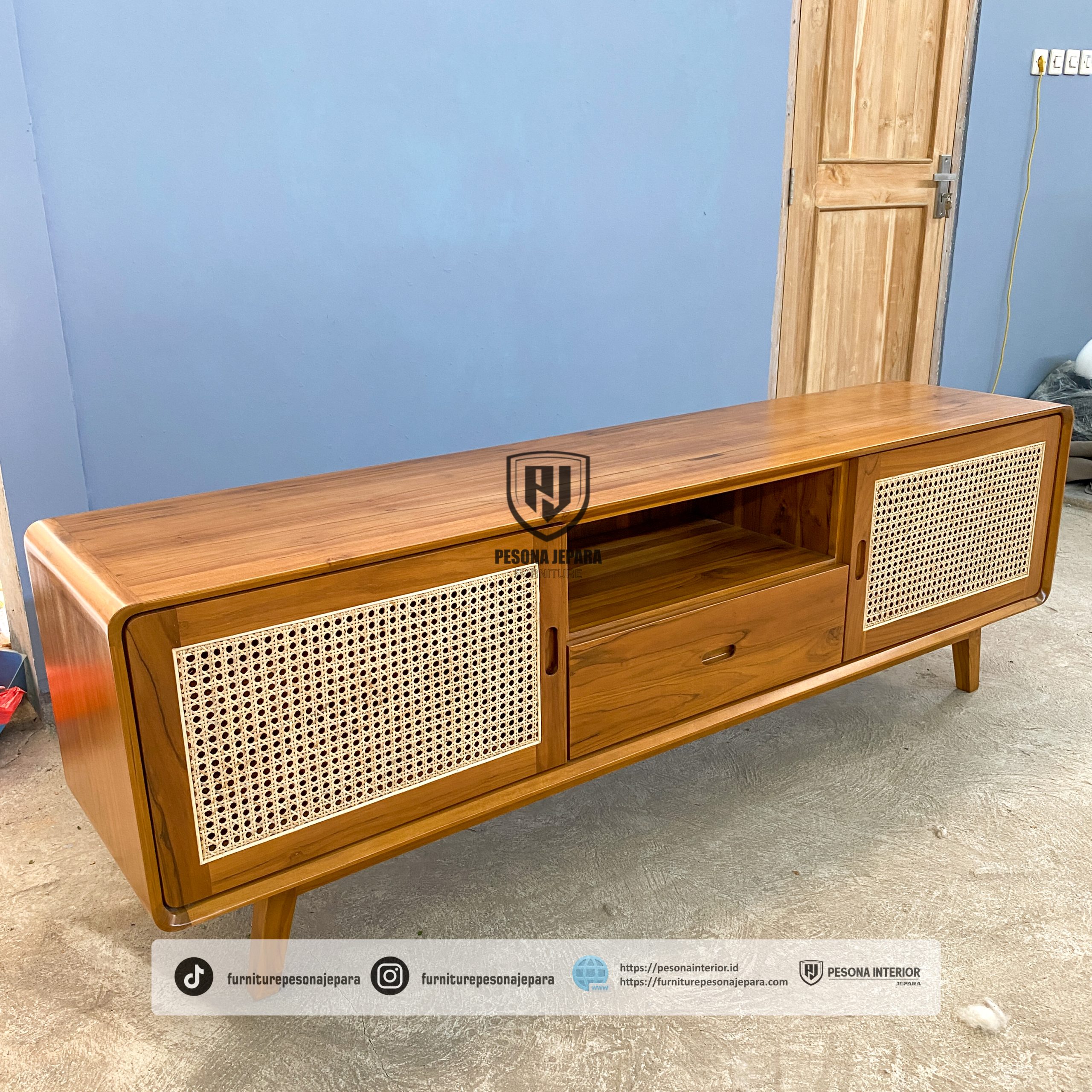 Bufet retro mix rotan - Gambar 3