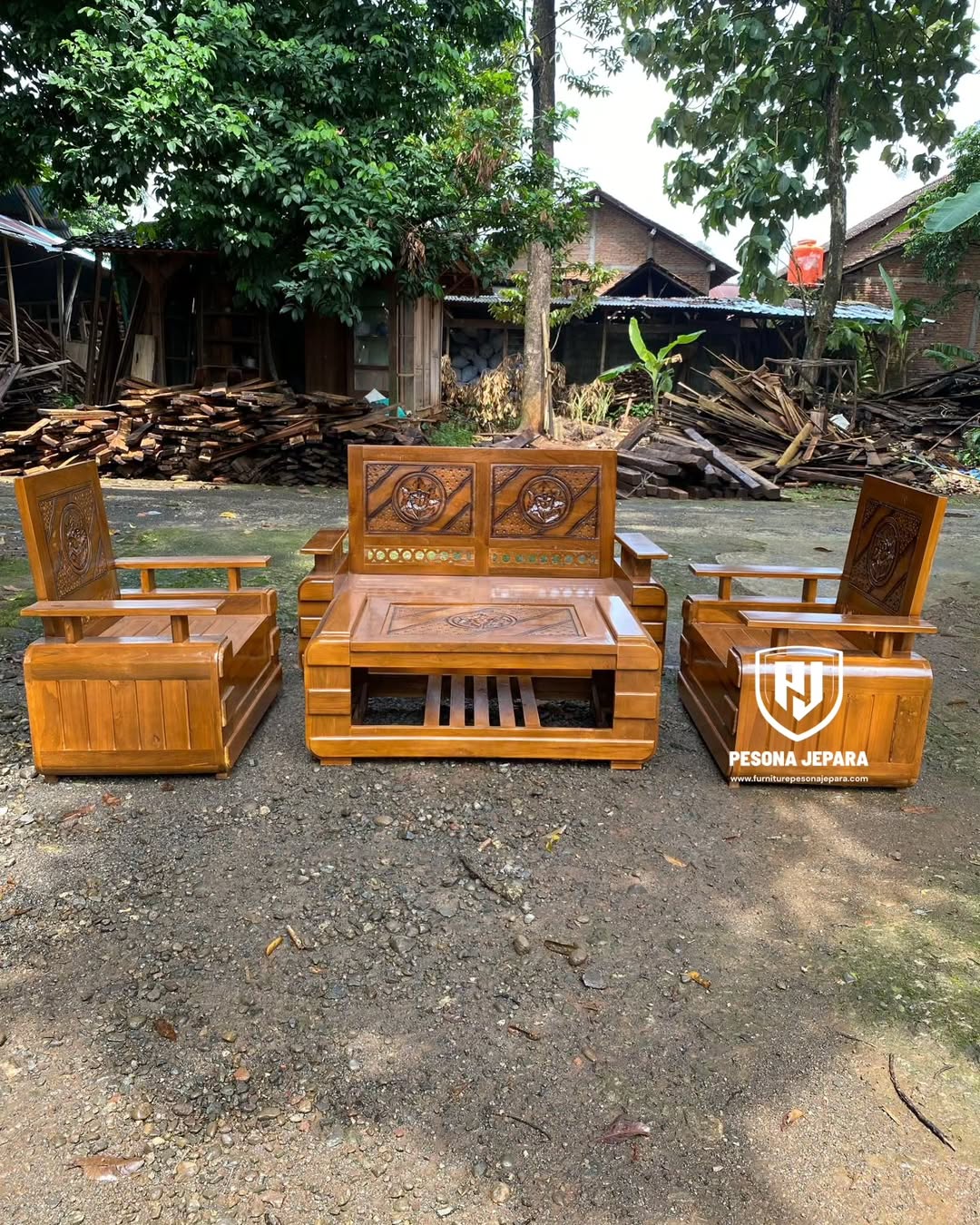 Kursi Tamu Domini Ukir - Gambar 2