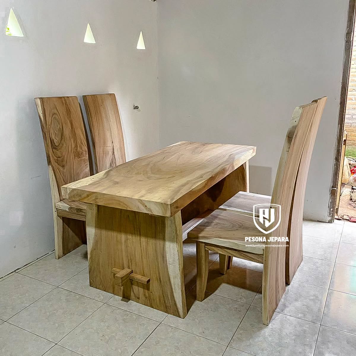 Set Kursi Makan Trembesi Mentahan - Gambar 2