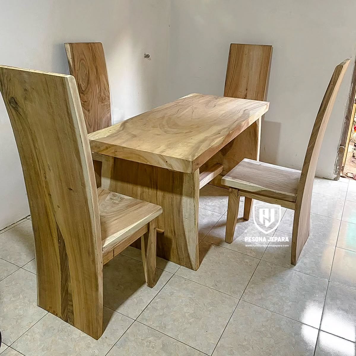 Set Kursi Makan Trembesi Mentahan - Gambar 3