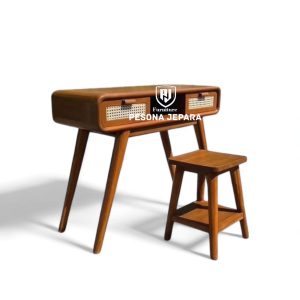Meja Rias Retro Modern
