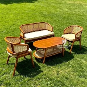 Set Kursi Tamu Rotan Minimalis Modern