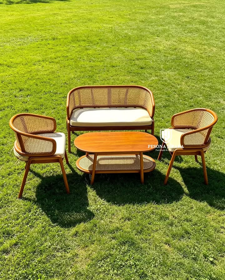 Set Kursi Tamu Rotan Minimalis Modern - Gambar 2
