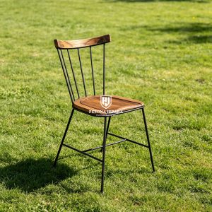Kursi Makan / Cafe Minimalis Industrial Rangka Hitam