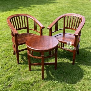 Set Kursi Teras Minimalis Kayu Jati