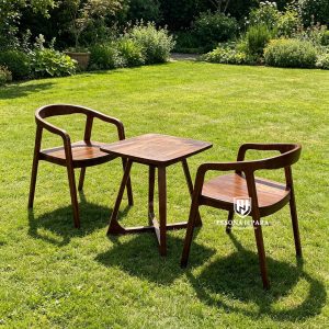 Set Kursi Teras & Kafe Kayu Jati Minimalis