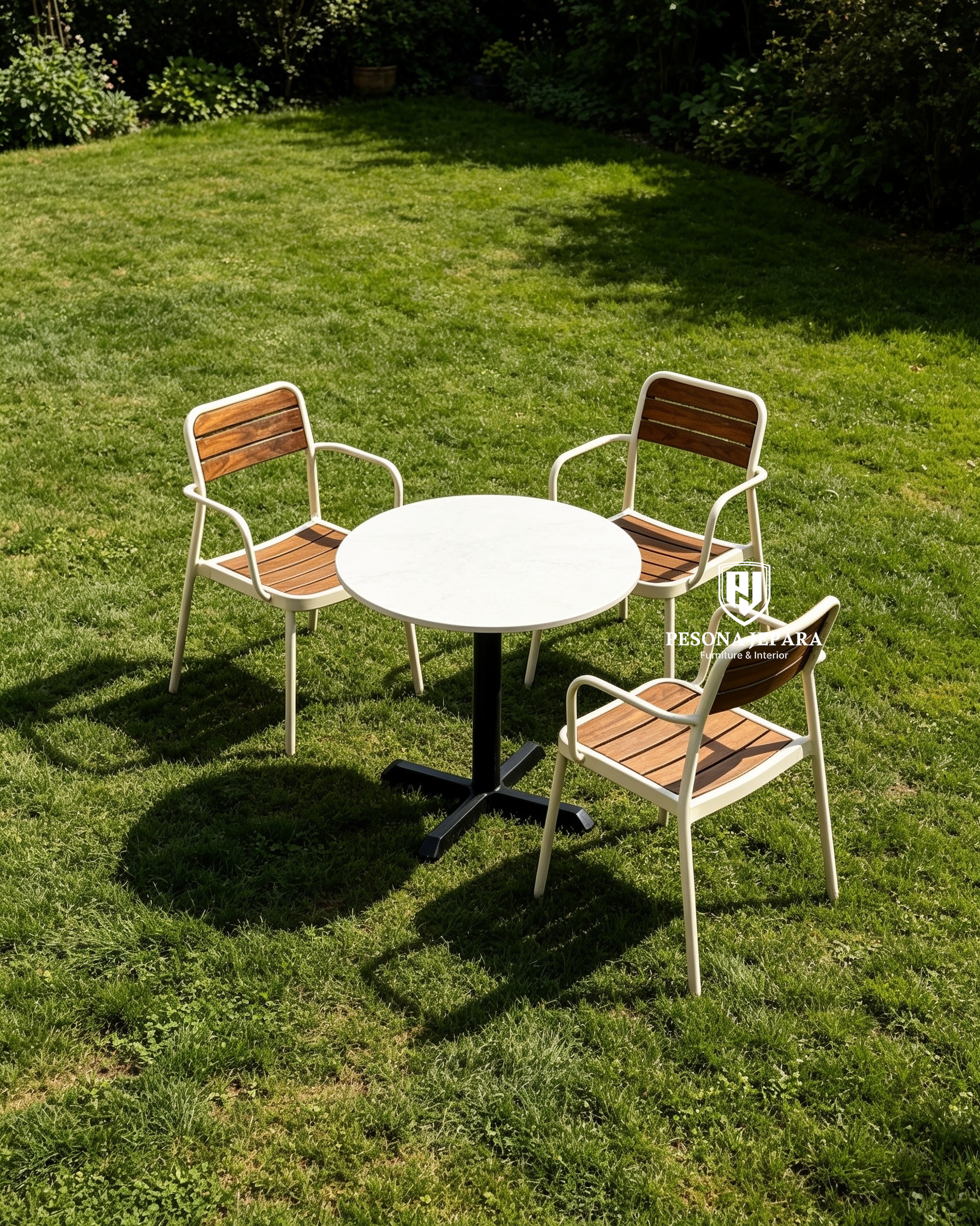 Set Meja Makan Outdoor atau Indoor - Gambar 3