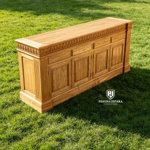 Buffet TV / Credenza Kayu Jati Klasik Ukir
