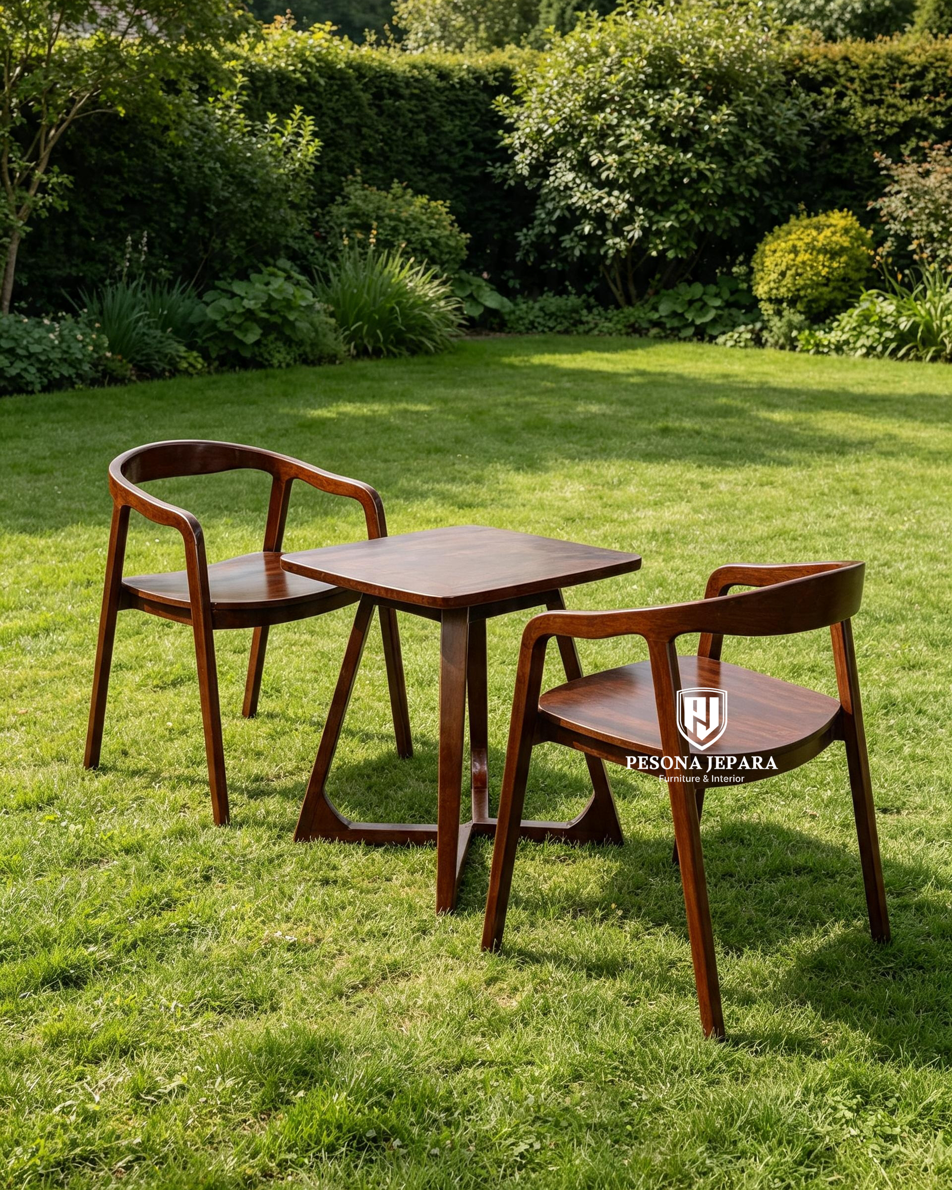 Set Kursi Teras Kayu Jati Minimalis Modern