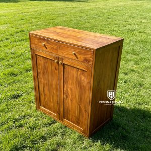 Lemari Kabinet Kayu Jati Minimalis - 'Classic Warm Storage Console'