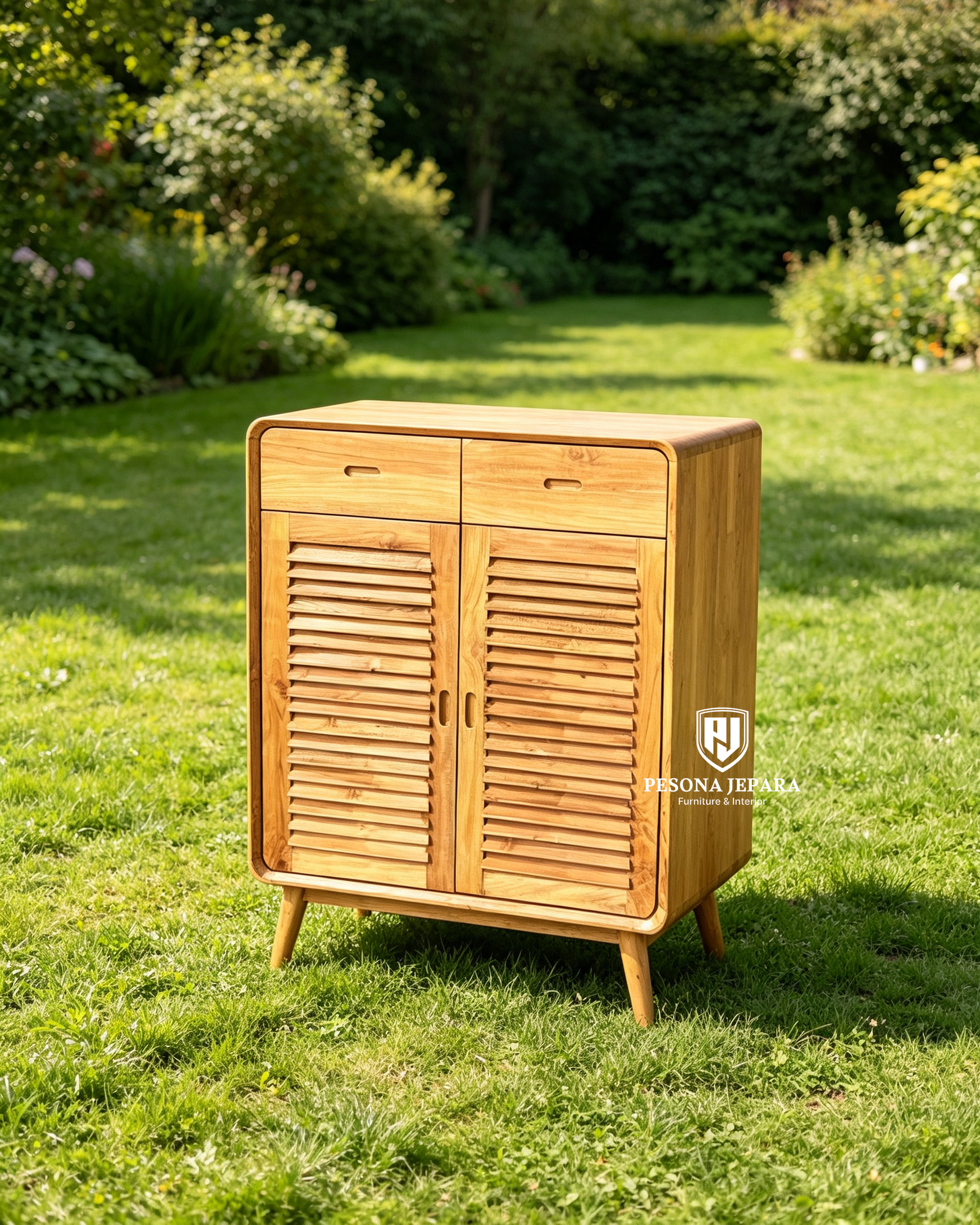 Nama Produk: Lemari Kabinet / Shoe Cabinet Kayu Jati Minimalis