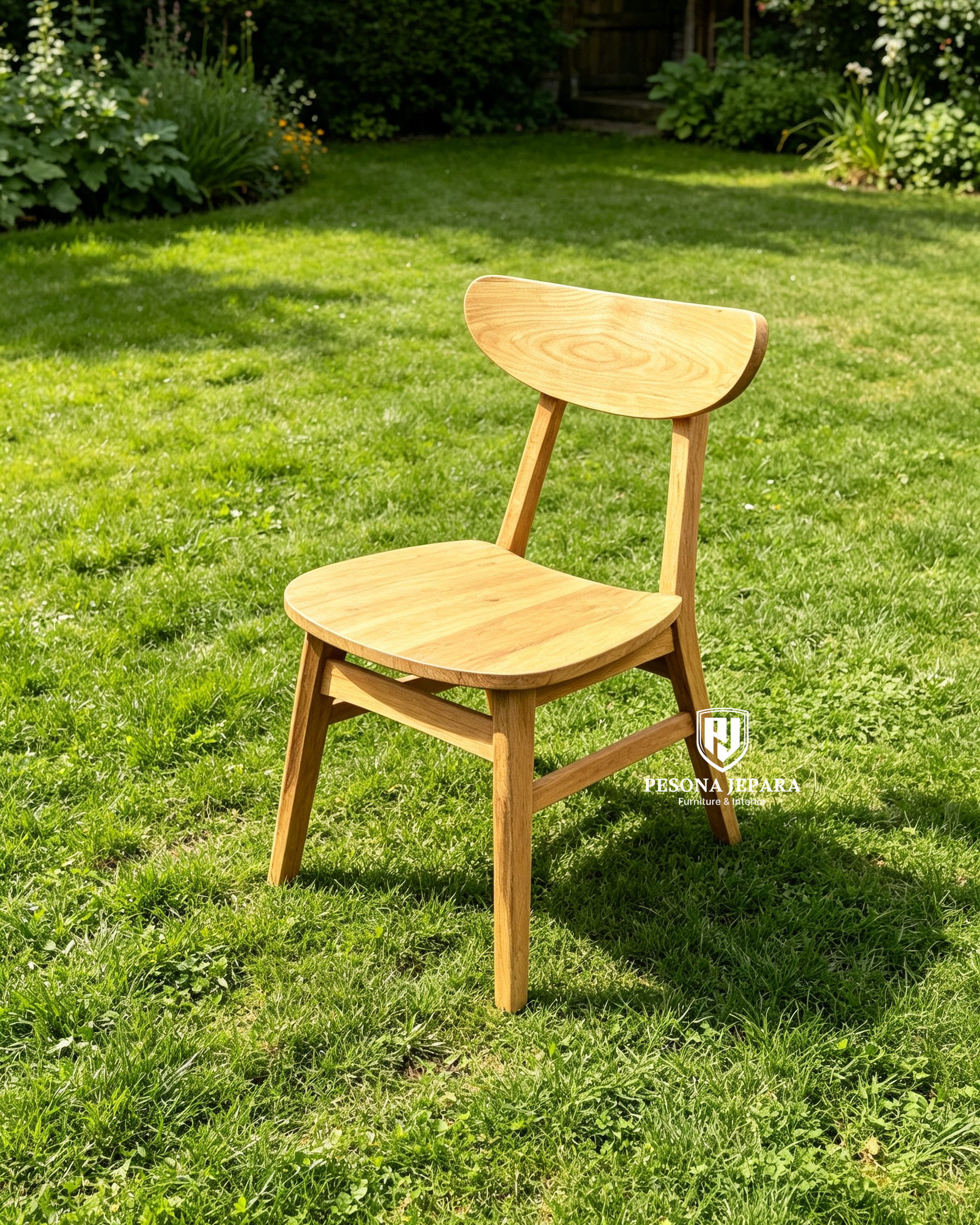 Kursi Makan Jati Minimalis 'Sora Chair - Gambar 2