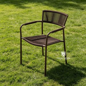 Kursi Teras / Outdoor Armchair Anyaman Tali Sintetis Minimalis